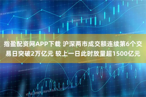 指盈配资网APP下载 沪深两市成交额连续第6个交易日突破2万亿元 较上一日此时放量超1500亿元