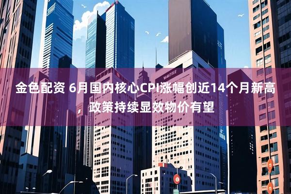 金色配资 6月国内核心CPI涨幅创近14个月新高，政策持续显效物价有望